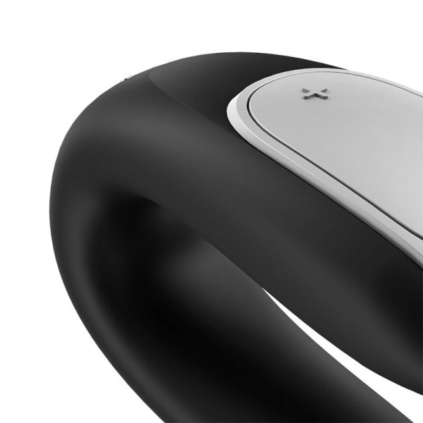 SATISFYER - VIBRATEUR PARTENAIRE DOUBLE FUN NOIR - – Image 4