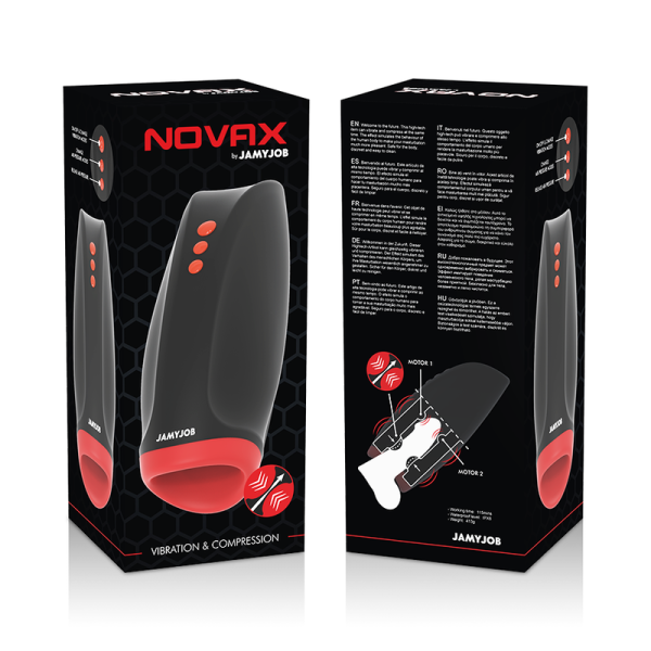 JAMYJOB - MASTURBATEUR NOVAX AVEC VIBRATION ET COMPRESSION - – Image 7