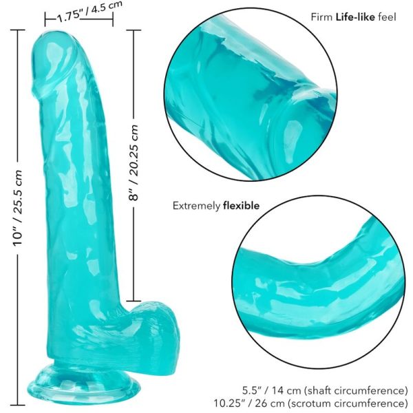 CALIFORNIA EXOTICS - GODE TAILLE REINE BLEU 20.3 CM - – Image 6