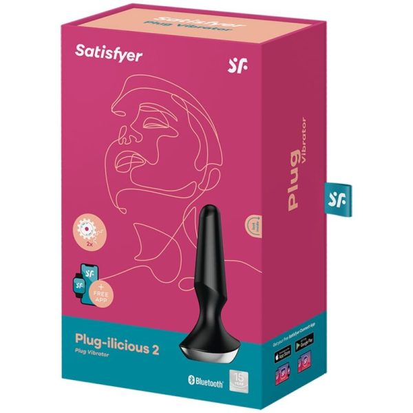 SATISFYER - VIBRATEUR PLUG ILICIOUS 2 PLUG NOIR - – Image 5