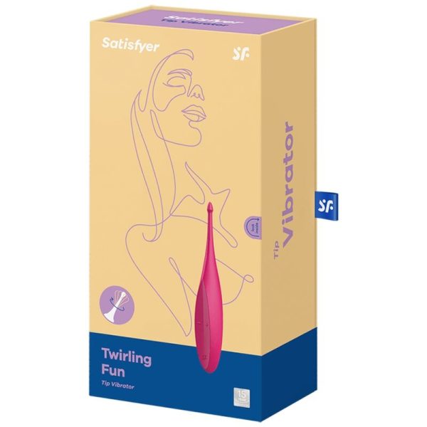 SATISFYER - VIBRATEUR TWIRLING FUN TIP ROSE - – Image 5