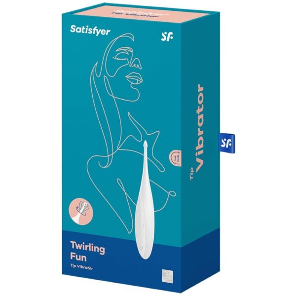 SATISFYER - VIBRATEUR TWIRLING FUN TIP BLANC - – Image 4