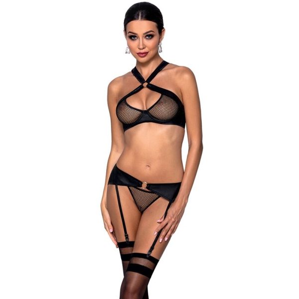 PASSION - ENSEMBLE CUIR ÉCOLOGIQUE AMANDA S/M -