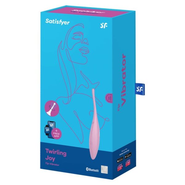 SATISFYER - VIBRATEUR  POINTE DE CLIT TWIRLING JOY ROSE - – Image 4