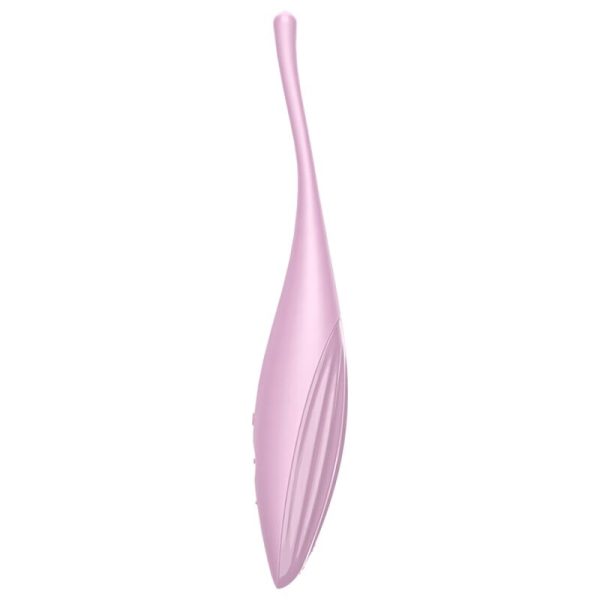SATISFYER - VIBRATEUR  POINTE DE CLIT TWIRLING JOY ROSE - – Image 2