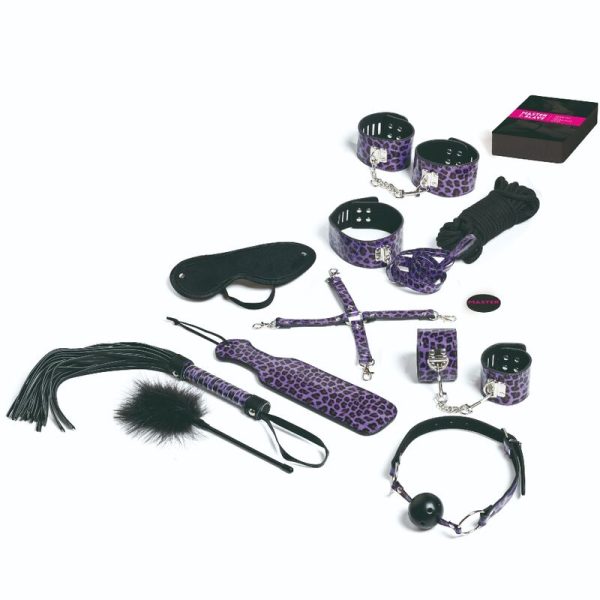 TEASE & PLEASE - SET 13 ACCESSOIRES DE BONDAGE LILAS -