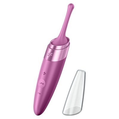 SATISFYER - VIBRATEUR  POINTE DE CLIT TWIRLING DELIGHT VIOLET -