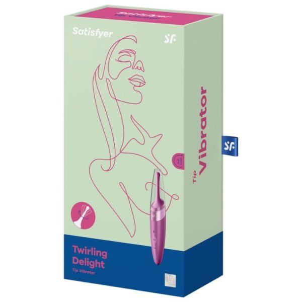 SATISFYER - VIBRATEUR  POINTE DE CLIT TWIRLING DELIGHT VIOLET - – Image 3