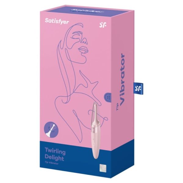 SATISFYER - VIBRATEUR  POINTE DE CLIT TWIRLING DELIGHT ROSE - – Image 3