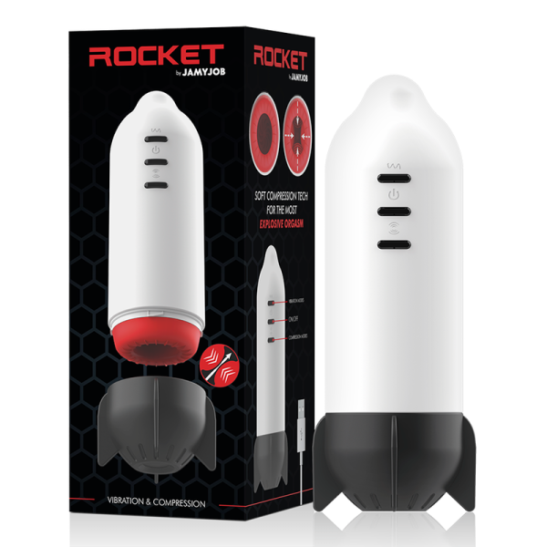 JAMYJOB - MASTURBATEUR ROCKET TECHNOLOGIE DE COMPRESSION DOUCE ET VIBRATION - – Image 2