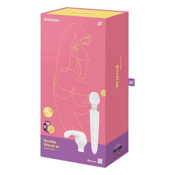 SATISFYER - APPLICATION DOUBLE WANDER BLANCHE - – Image 5
