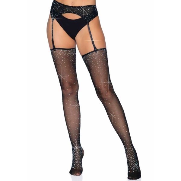 LEG AVENUE - ENSEMBLE PORTE-JARRETELLES ET BAS TAILLE UNIQUE -