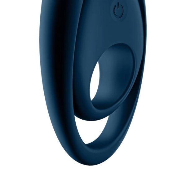 SATISFYER - VIBRATEUR  ANNEAU GLORIOUS DUO BLEU - – Image 2