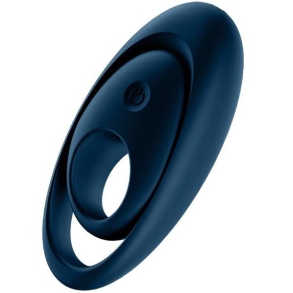 SATISFYER - VIBRATEUR  ANNEAU GLORIOUS DUO BLEU -