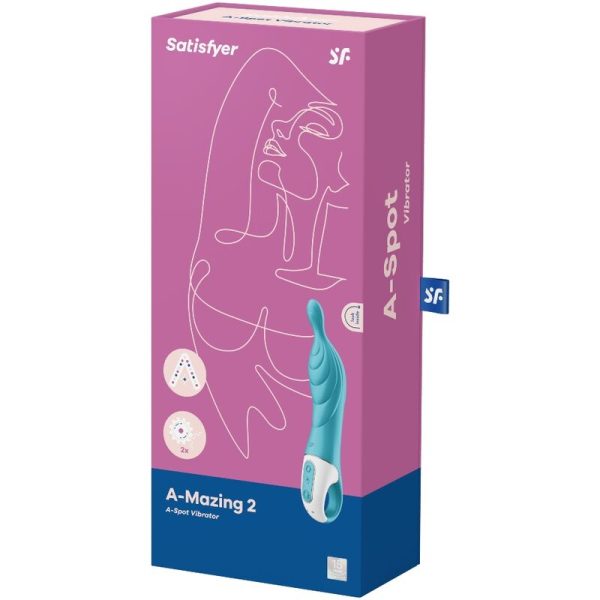 SATISFYER - VIBRATEUR AMAZING 2 ASPOT TURQUOISE - – Image 3