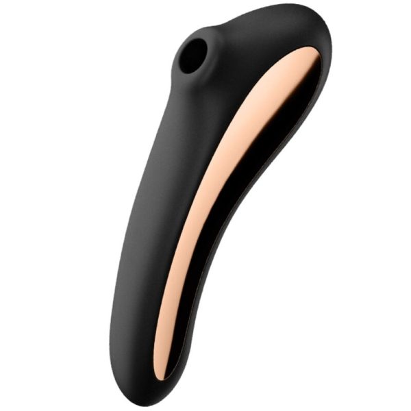 SATISFYER - VIBRATEUR DUAL KISS AIR PULSE NOIR -