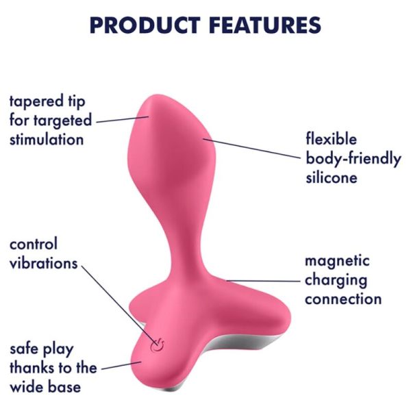 SATISFYER - VIBRATEUR  PLUG GAME CHANGER ROSE - – Image 4