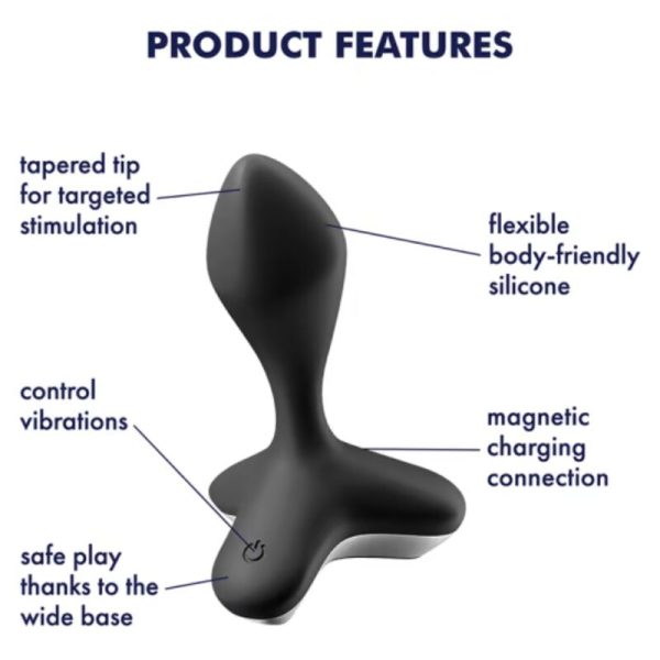 SATISFYER - VIBRATEUR  PLUG GAME CHANGER NOIR - – Image 4