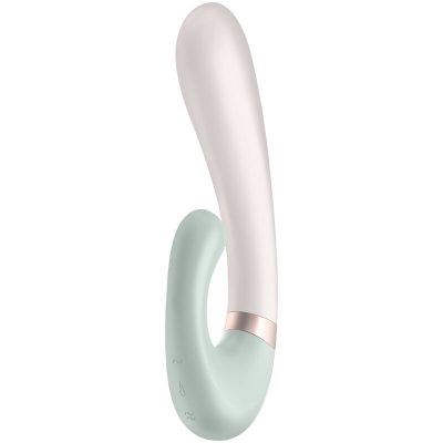 SATISFYER - APPLICATION HEAT WAVE VIBRATEUR BLANC -