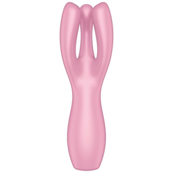 SATISFYER - VIBRATEUR THREESOME 3 ROSE - – Image 3