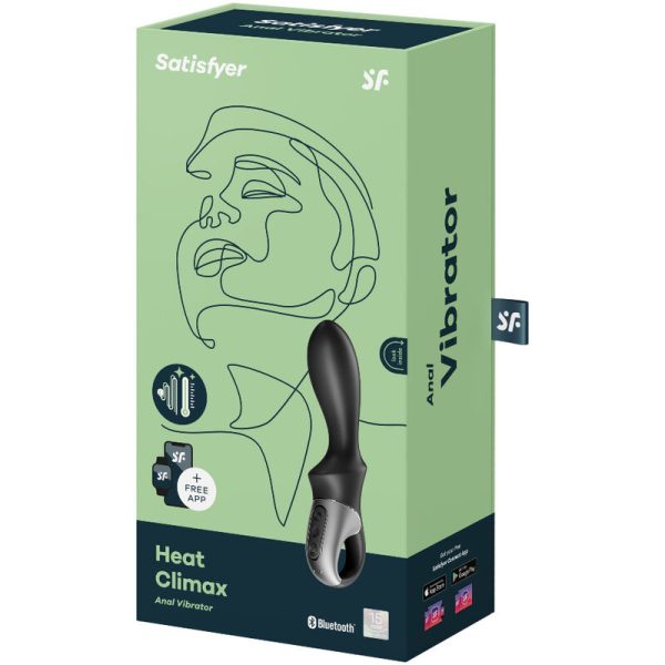 SATISFYER - APPLICATION VIBRATEUR ANAL HEAT CLIMAX NOIR - – Image 4