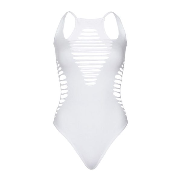 LEG AVENUE - BODY STRING RACERBACK BLANC - – Image 5