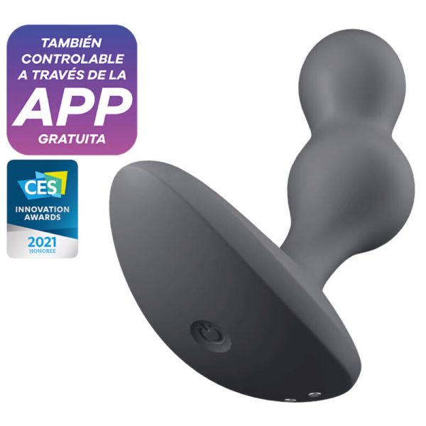 SATISFYER - APPLICATION DE PLUG VIBRANT DEEP DIVER GRIS -