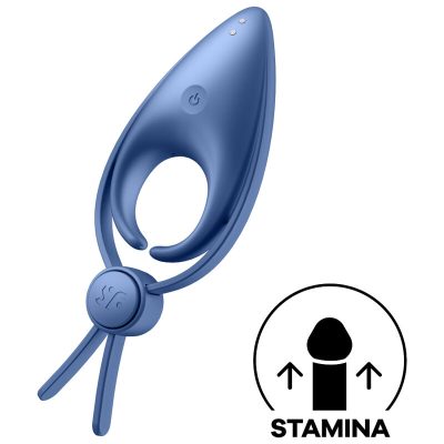 SATISFYER - VIBRATEUR  ANNEAU SNIPER BLEU -