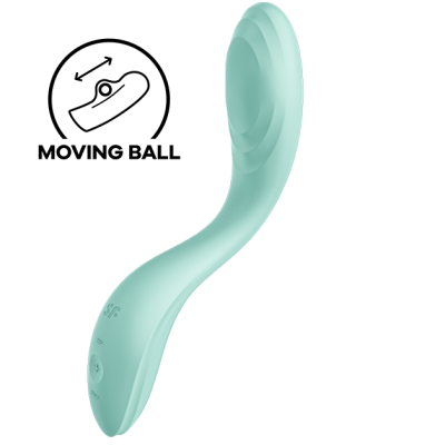 SATISFYER - VIBRATEUR SPOT G RRROLLING PLEASURE VERT -