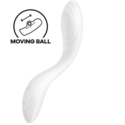 SATISFYER - VIBRATEUR SPOT G RRROLLING PLEASURE BLANC -