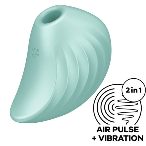 SATISFYER - STIMULATEUR ET VIBRATEUR PEARL DIVER VERT -