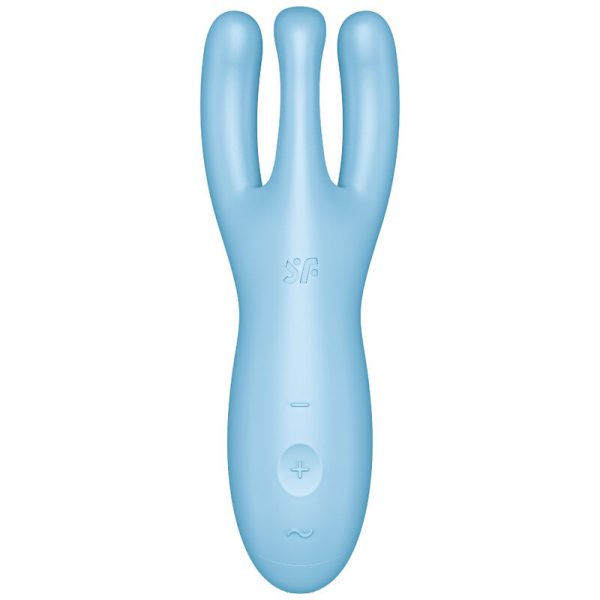 SATISFYER - APPLICATION VIBRATEUR THREESOME 4 BLEU - – Image 2