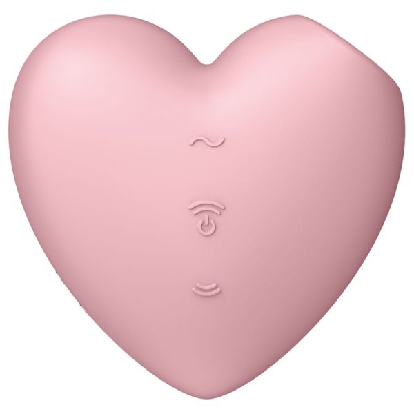 SATISFYER - STIMULATEUR ET VIBRATEUR CUTIE HEART AIR PULSE ROSE - – Image 2