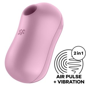 SATISFYER - STIMULATEUR ET VIBRATEUR D'IMPULSIONS D'AIR DE BARBE À COTON LILAS -