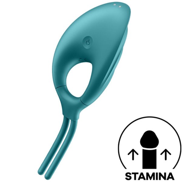 SATISFYER - VIBRATEUR ANNEAU SWORDSMAN VERT -