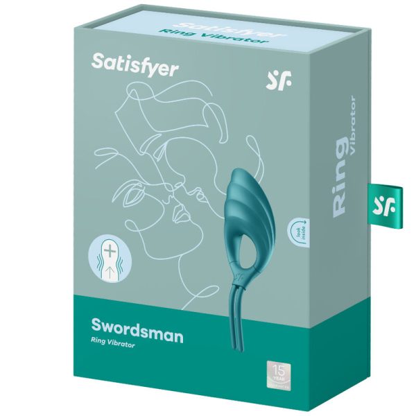 SATISFYER - VIBRATEUR ANNEAU SWORDSMAN VERT - – Image 4
