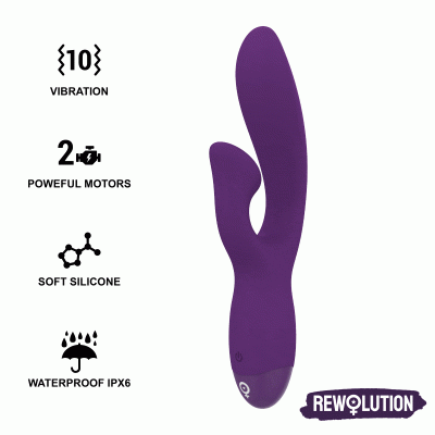 REWOLUTION - REWOFUN VIBRATEUR FLEXIBLE AVEC LAPIN -