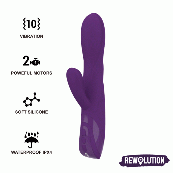 REWOLUTION - REWORABBIT VIBRATEUR FLEXIBLE AVEC LAPIN -