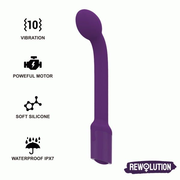 REWOLUTION - REWOFLEX VIBRATEUR STIMULATEUR DE POINT G FLEXIBLE -