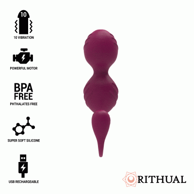 RITHUAL - BALLES DE KEGEL VIBRANTES RECHARGEABLES NISHA ORCHIDÉE -