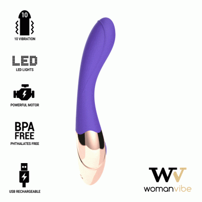 WOMANVIBE - VIBRATEUR RECHARGEABLE EN SILICONE SUNNY -