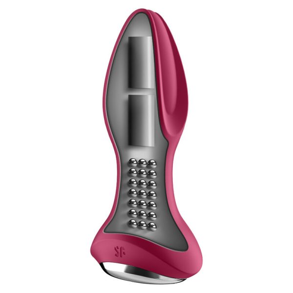 SATISFYER - APPLICATION DE PLUG VIBRANT ROTATOR PLUG 2+ ROUGE - – Image 2