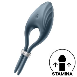 SATISFYER - VIBRATEUR ANNEAU DUELIST GRIS -