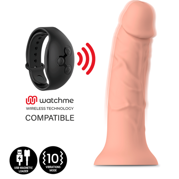 MYTHOLOGY - ASHER ORIGINAL DILDO S - VIBRATEUR COMPATIBLE AVEC LA TECHNOLOGIE SANS FIL WATCHME -