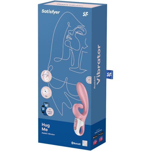 SATISFYER - APPLICATION VIBRATEUR HUG ME RABBIT ROSE - – Image 4