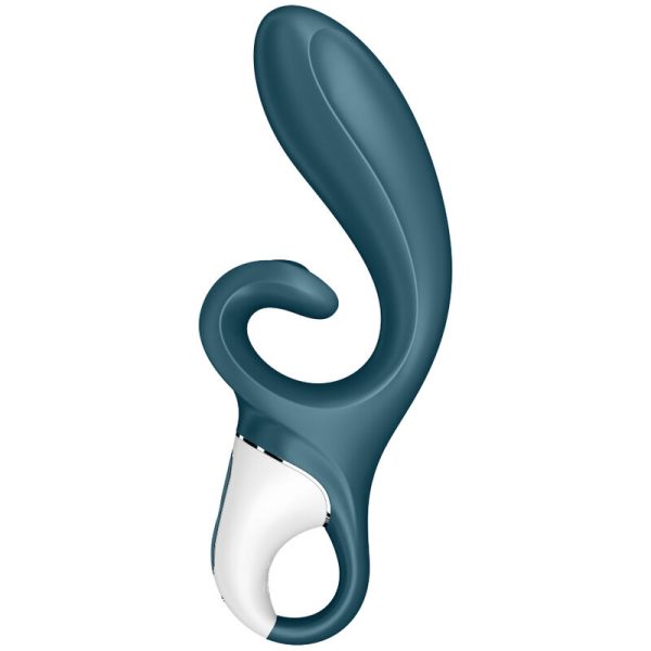 SATISFYER - APPLICATION VIBRATEUR HUG ME RABBIT BLEU - – Image 2