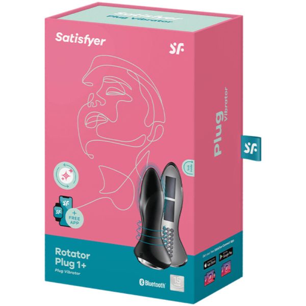 SATISFYER - ROTATOR PLUG 1+ APPLICATION VIBRANTE NOIR - – Image 5