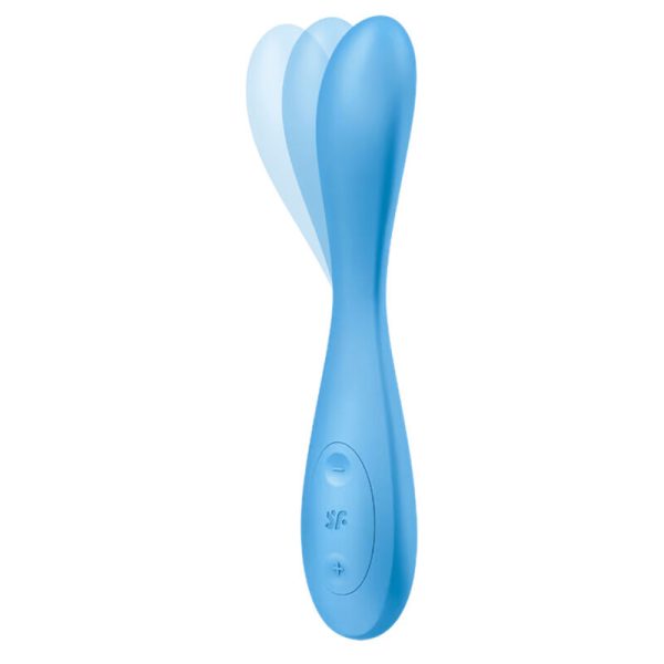 SATISFYER - APPLICATION MULTI VIBRATEUR G-SPOT FLEX 4+ BLEU - – Image 2