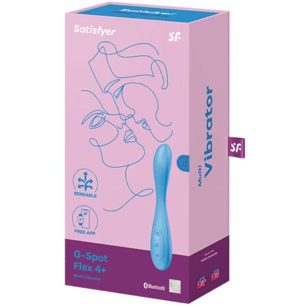 SATISFYER - APPLICATION MULTI VIBRATEUR G-SPOT FLEX 4+ BLEU - – Image 4