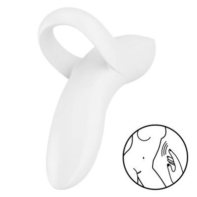 SATISFYER - VIBRATEUR  DOIGTS BOLD LOVER BLANC -